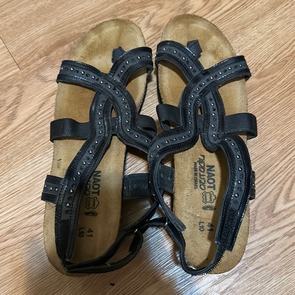 Naot women's sandals, cute, black, size 41